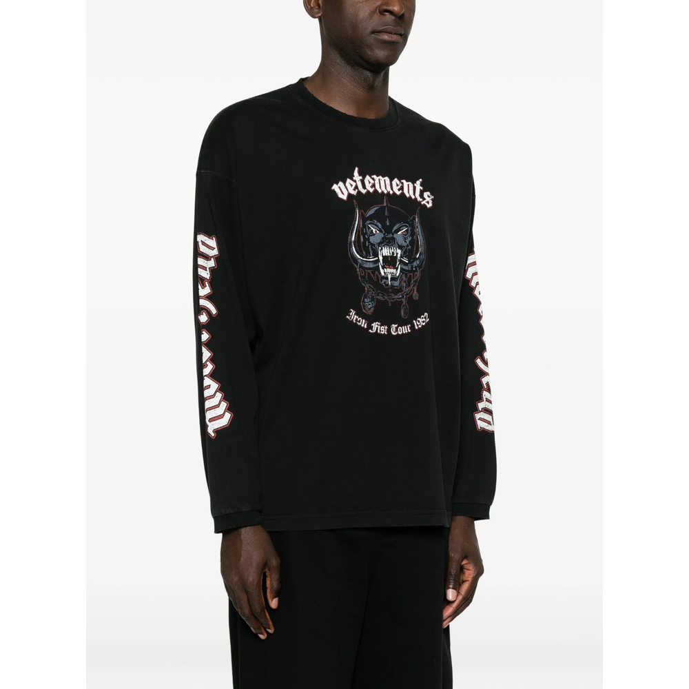 Graphic-Print Long-Sleeve T-Shirt