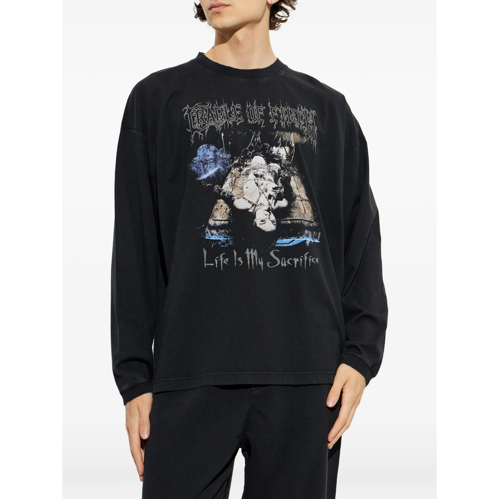 Graphic-Print Long-Sleeve T-Shirt
