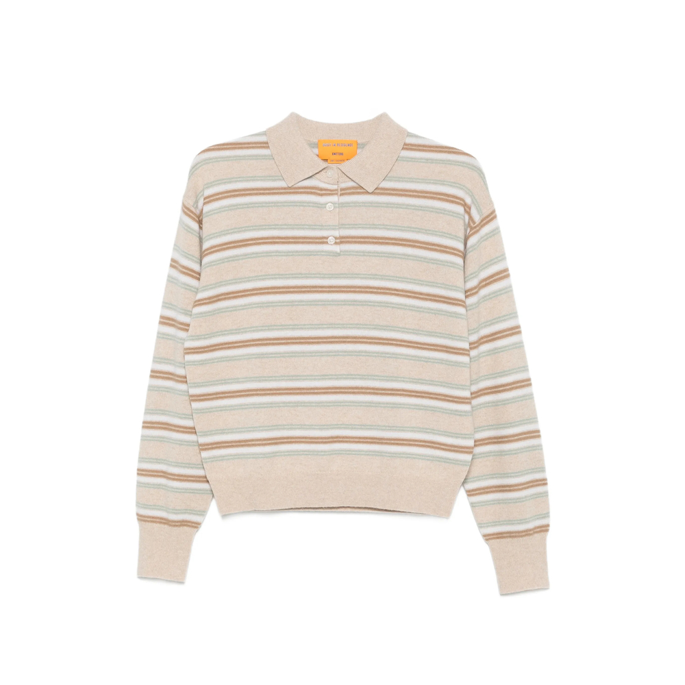 Collegiate Stripe Polo Sweater