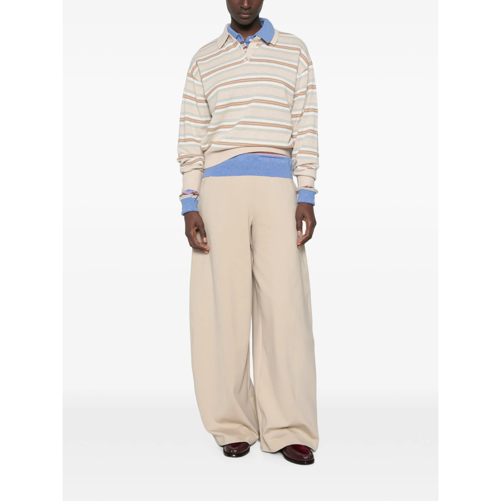Collegiate Stripe Polo Sweater