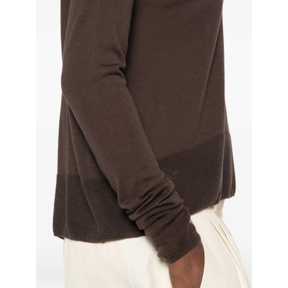 Fine-Knit Long-Sleeve Sweater