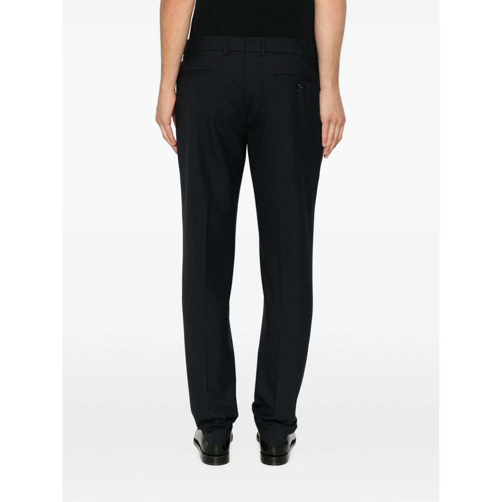 Pressed-Crease Straight-Leg Trousers