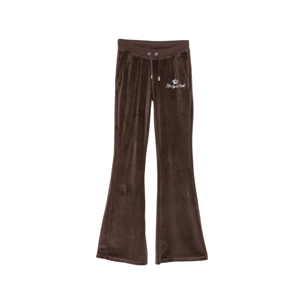 Sporty & Rich X Juicy Couture Rhinestone-embellished Track Pants
