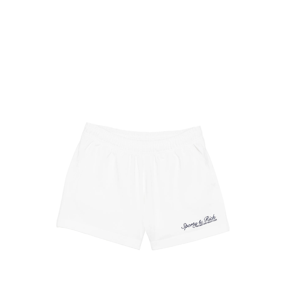 Sporty & Rich Logo-embroidered Elasticated Shorts
