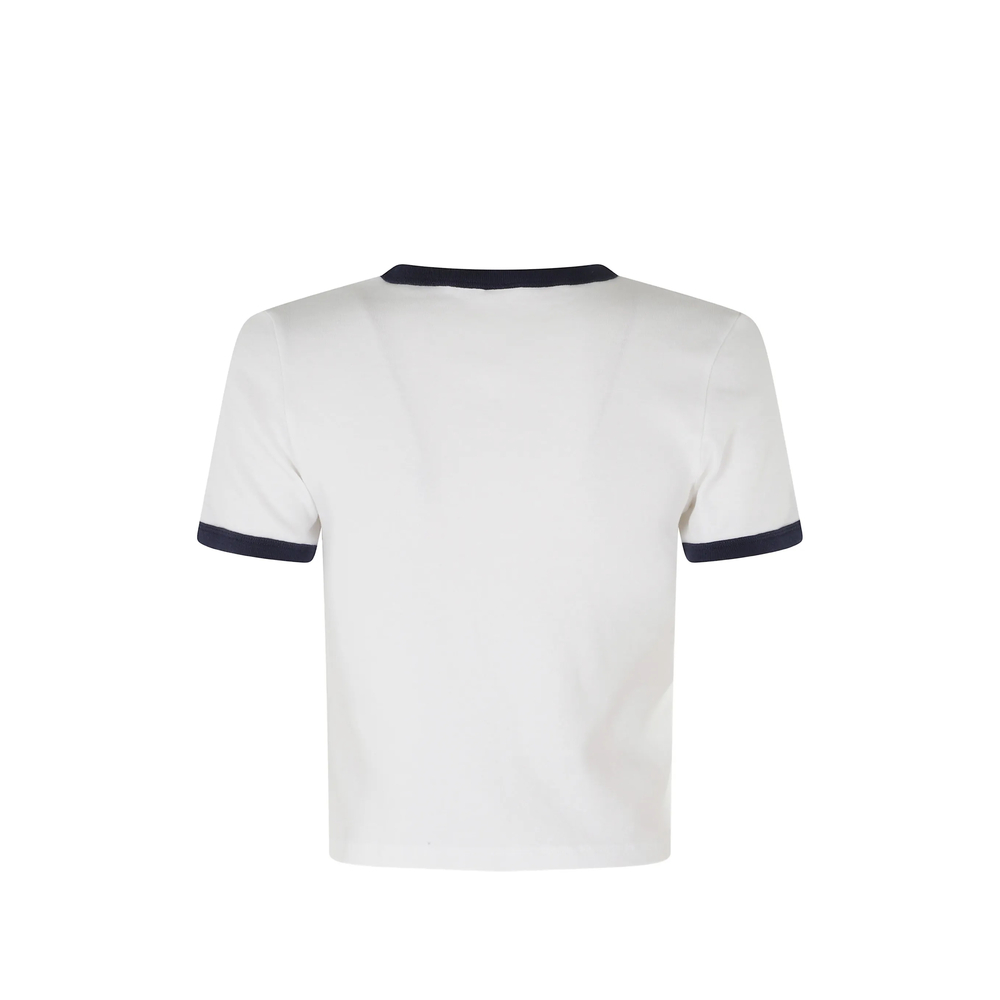 Logo-Print Ringer T-Shirt