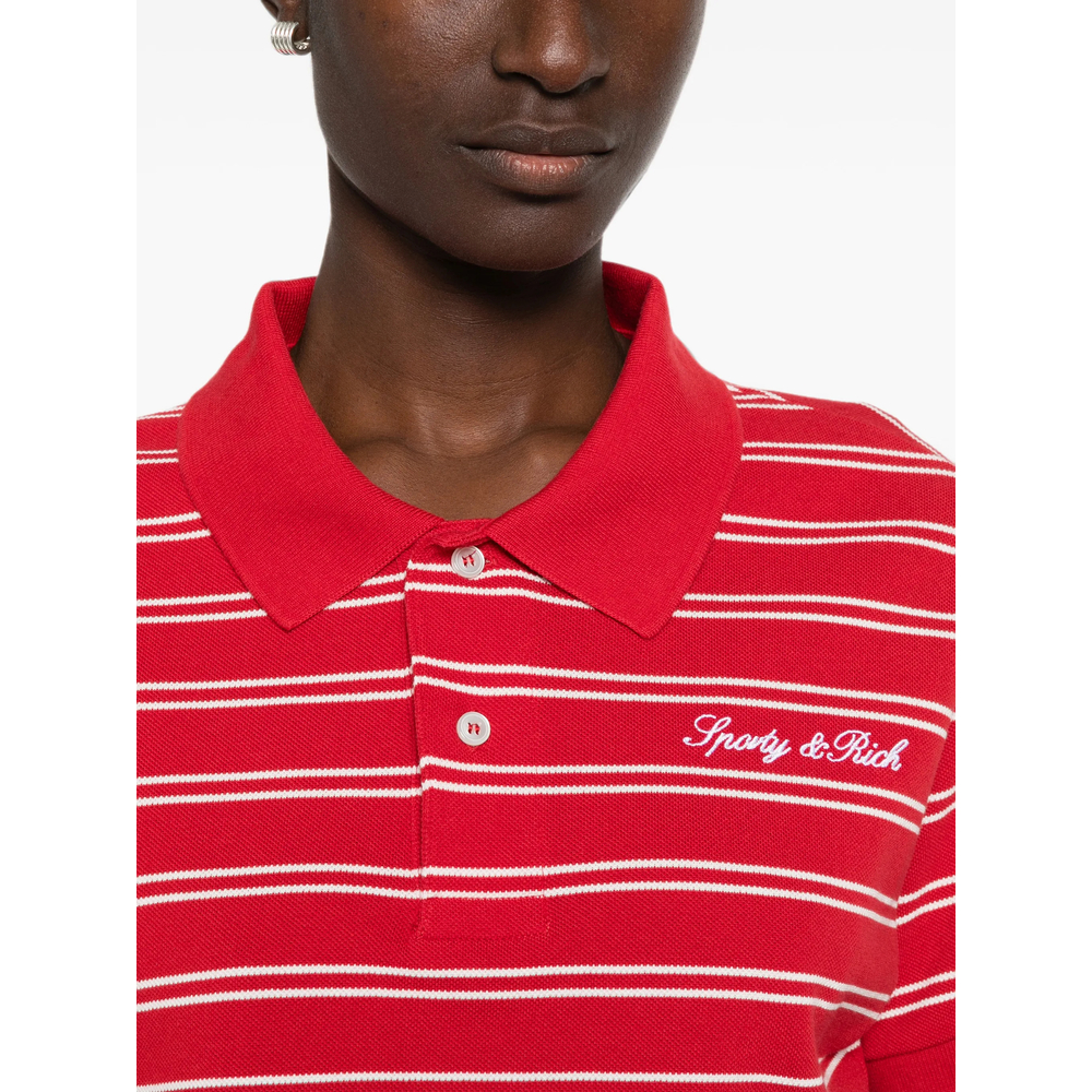 Striped Logo-Embroidered Cotton Polo