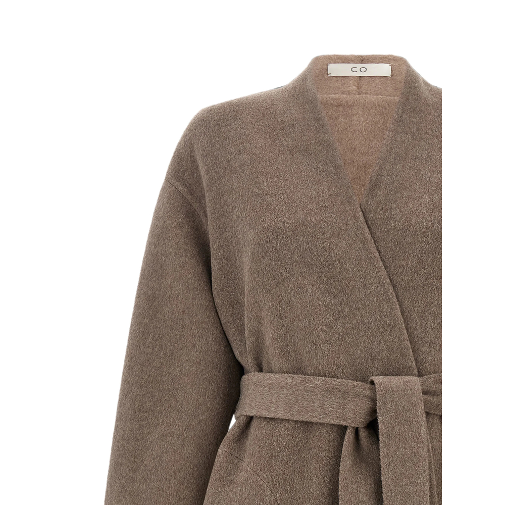 Belted Robe-Style Coat