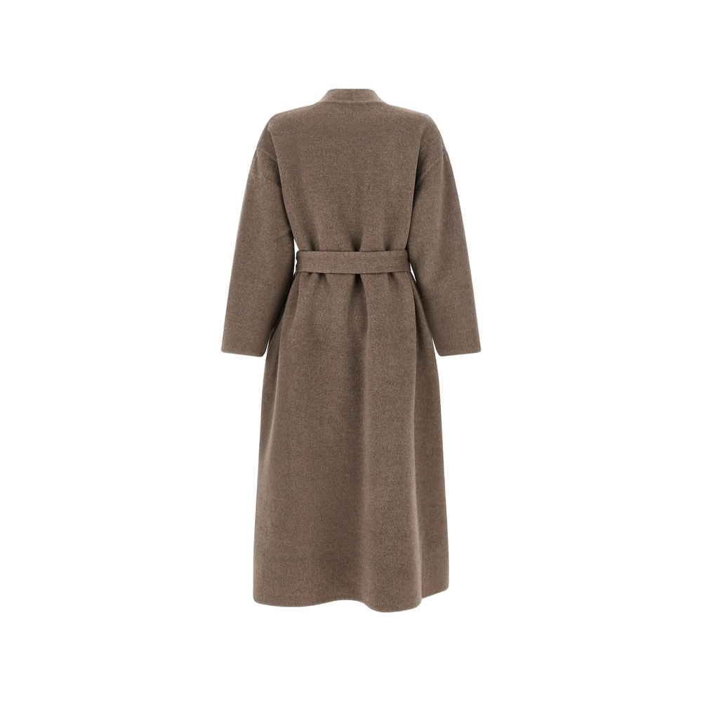 Belted Robe-Style Coat