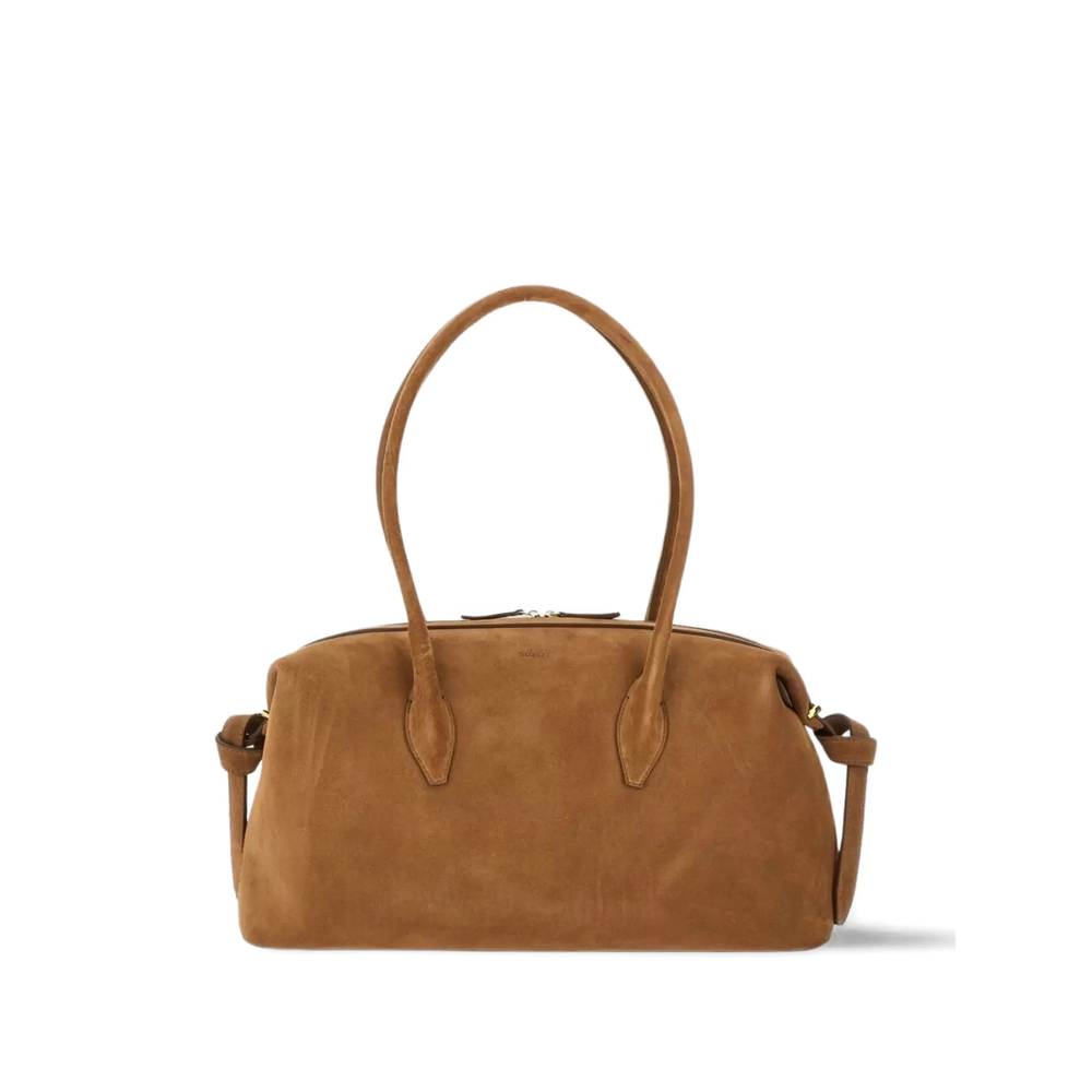 Yuzefi Suede Top-handle Shoulder Bag
