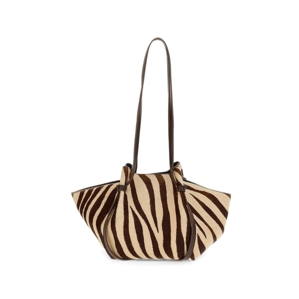Yuzefi Zebra-print Pony-effect Shoulder Bag