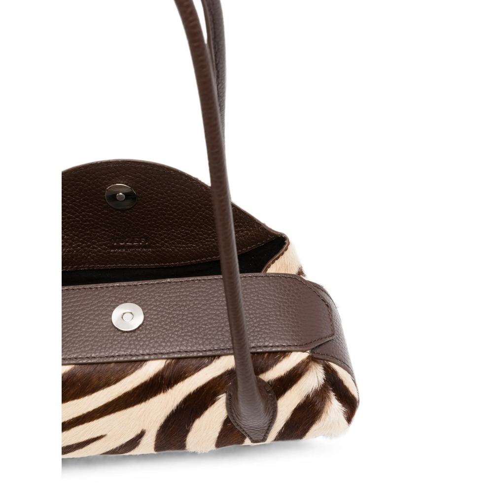 Zebra-Print Shoulder Bag