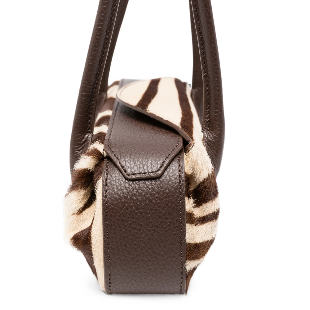 Zebra-Print Shoulder Bag