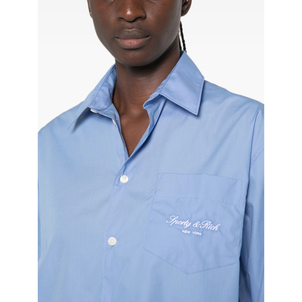 Logo-Embroidered Chest-Pocket Shirt