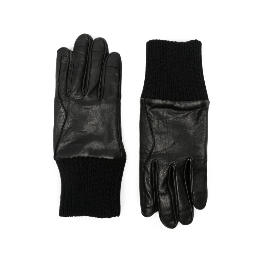 Rick Owens Ribbed-cuff Leather Gloves