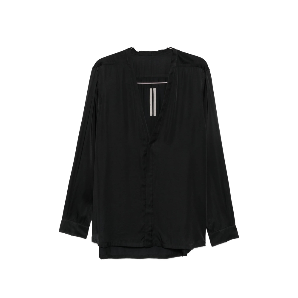 Rick Owens Larry V-neck Blouse In Black