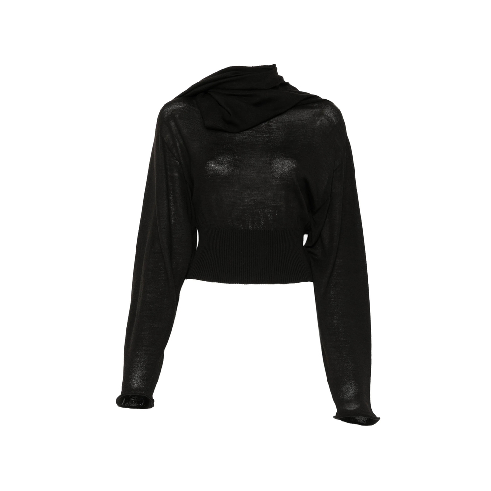 Rick Owens Asymmetric Draped Sweater