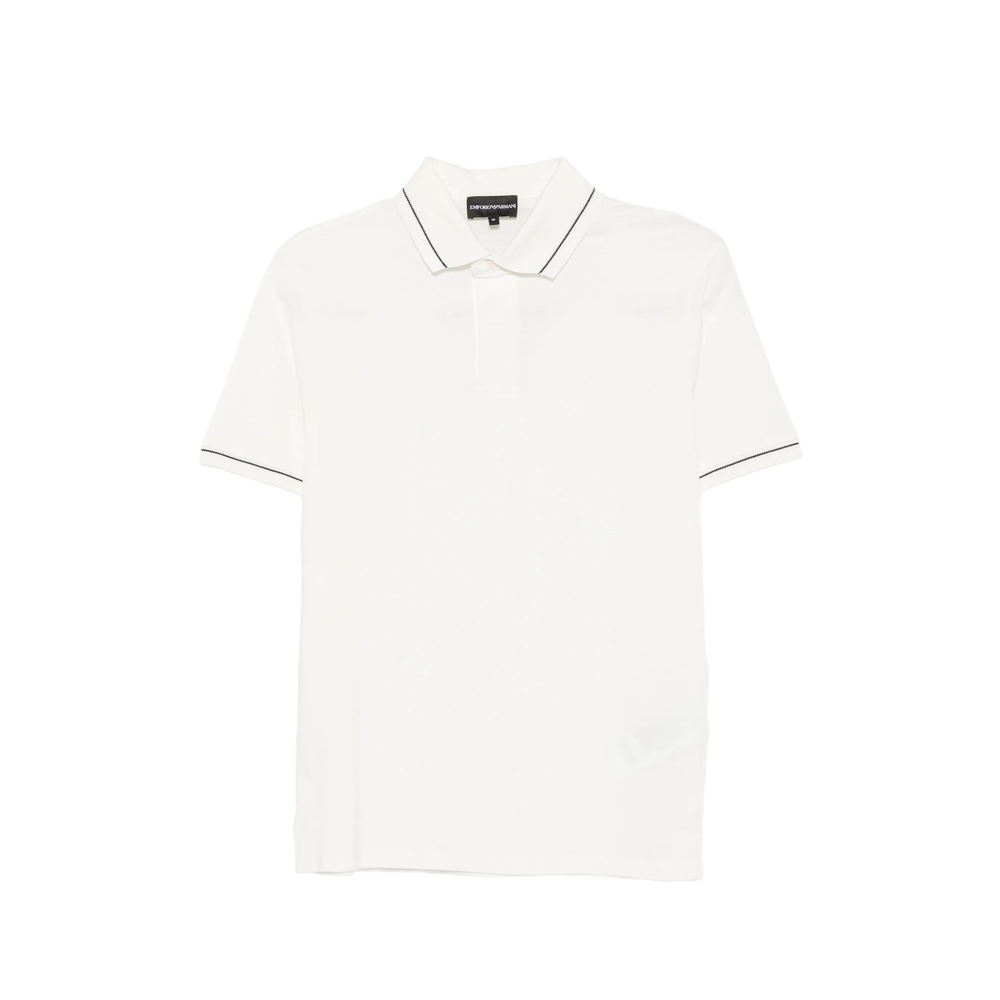 Emporio Armani Contrast-trim Buttoned Polo Shirt