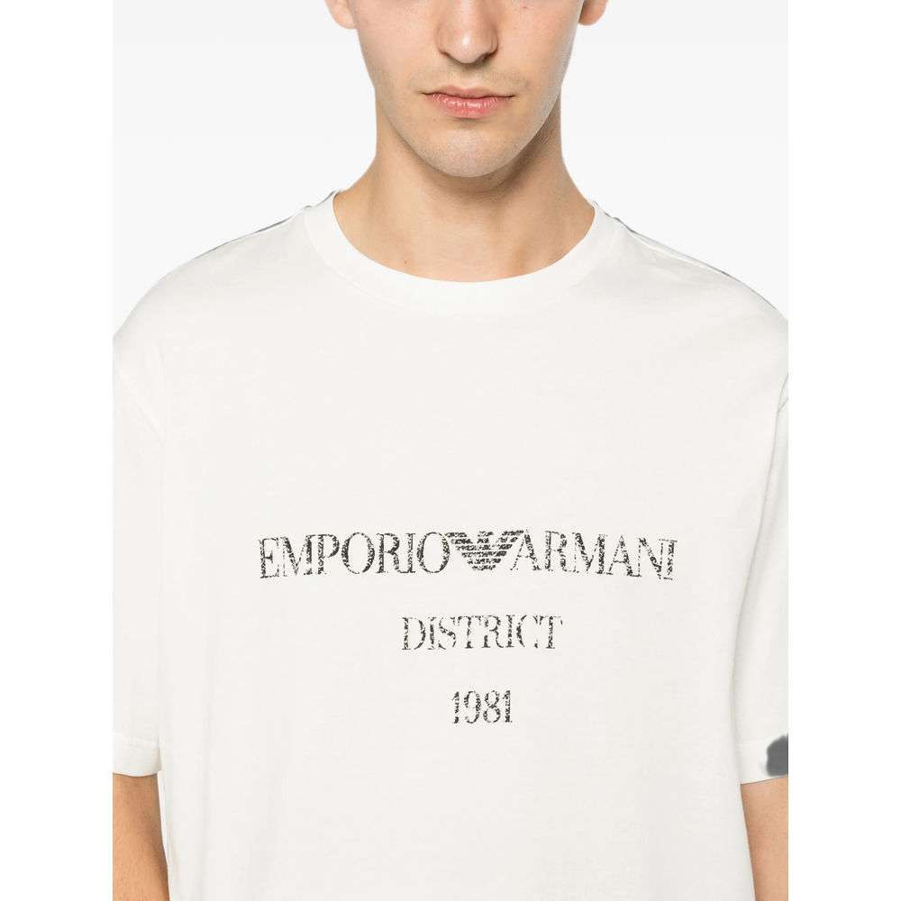 Emporio Armani Logo-Print Crew-Neck T-Shirt