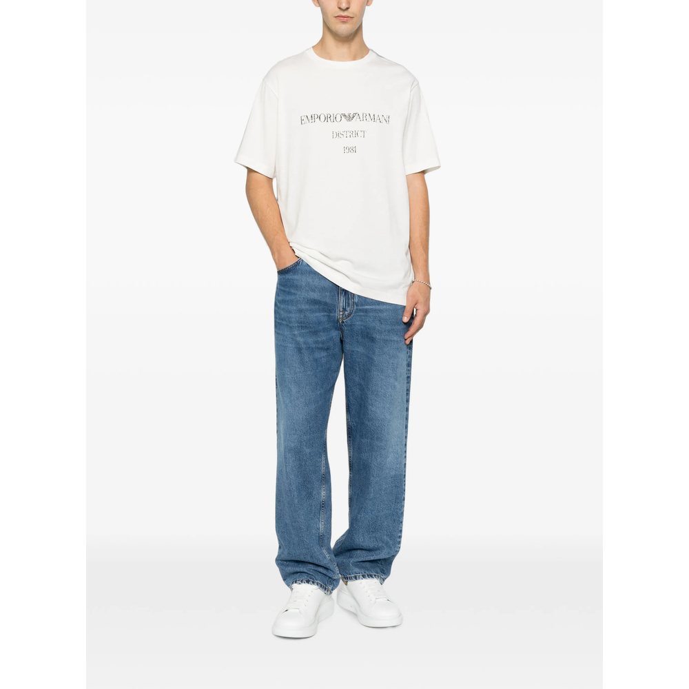 Emporio Armani Logo-Print Crew-Neck T-Shirt