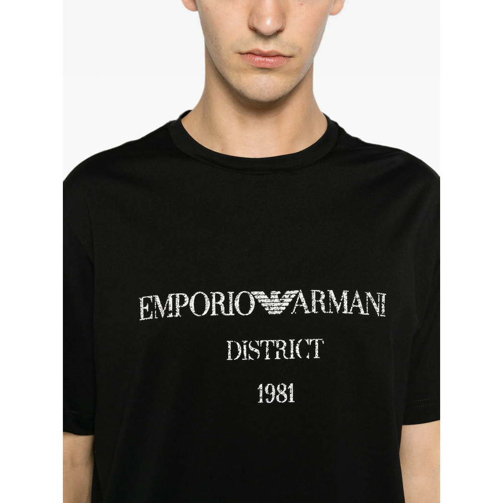 Emporio Armani Logo-Print Crew-Neck T-Shirt