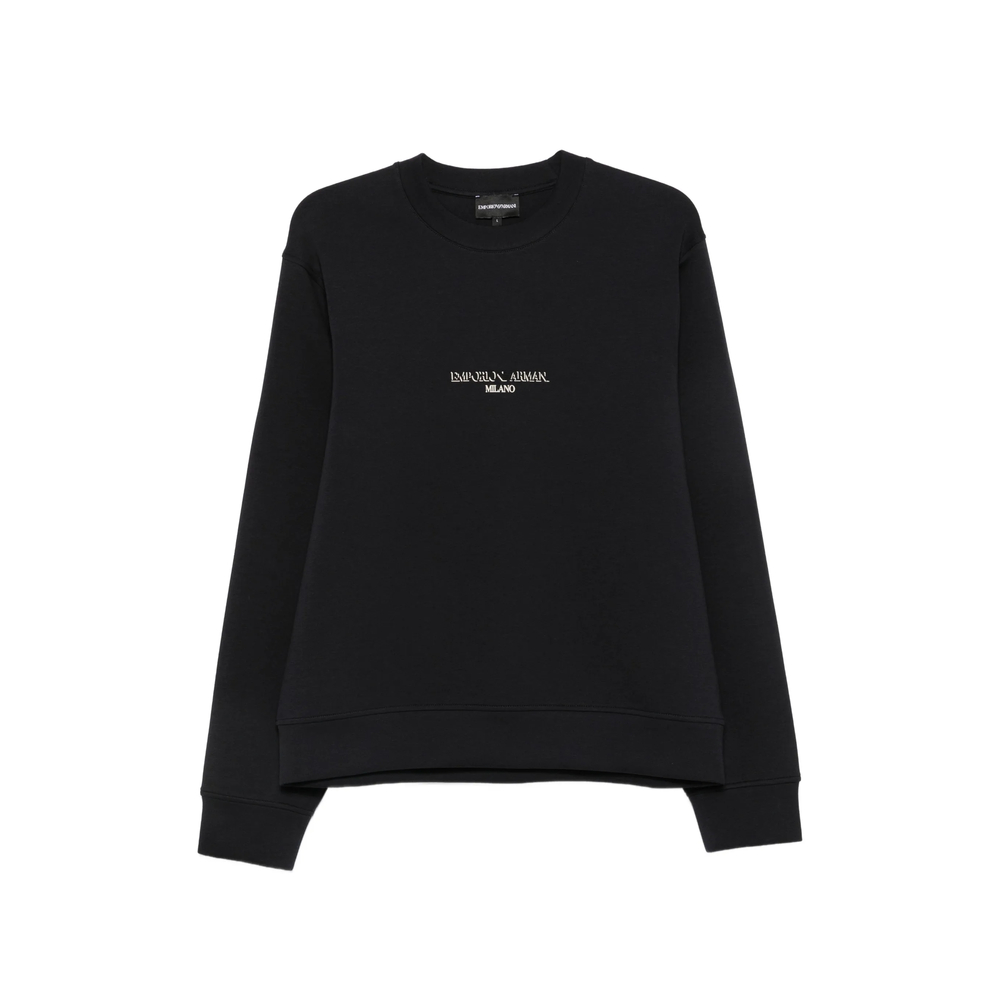 Emporio Armani Double Jersey Sweatshirt With Contrasting Logo