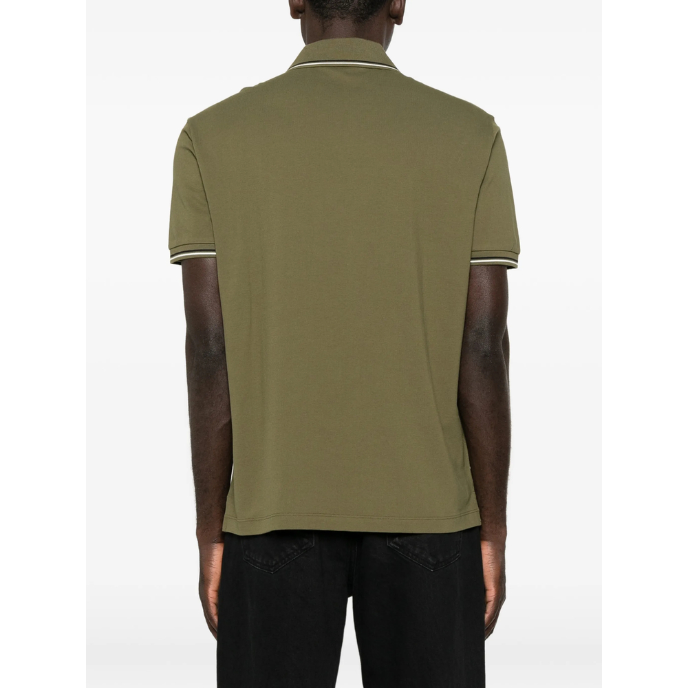 Emporio Armani Slim Fit Polo In Stretch Cotton Pique
