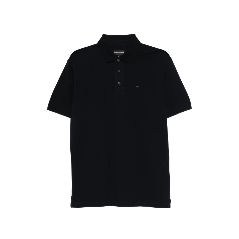 Emporio Armani Logo-Plaque Short-Sleeve Polo Shirt
