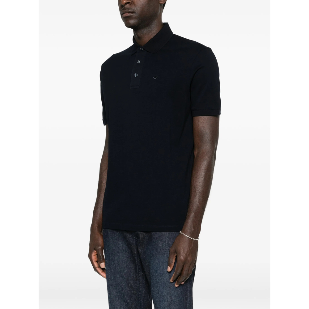 Emporio Armani Logo-Plaque Short-Sleeve Polo Shirt