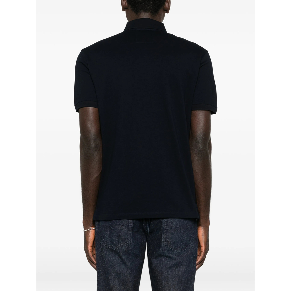 Emporio Armani Logo-Plaque Short-Sleeve Polo Shirt