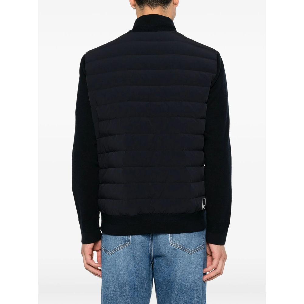 Emporio Armani Quilted Panel-Sleeve Jacket