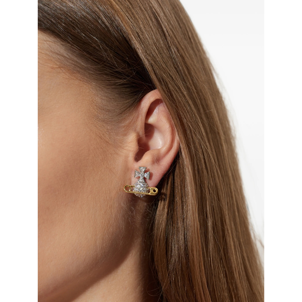 Vivienne Westwood ‘hectorina' Earrings In Silver/gold