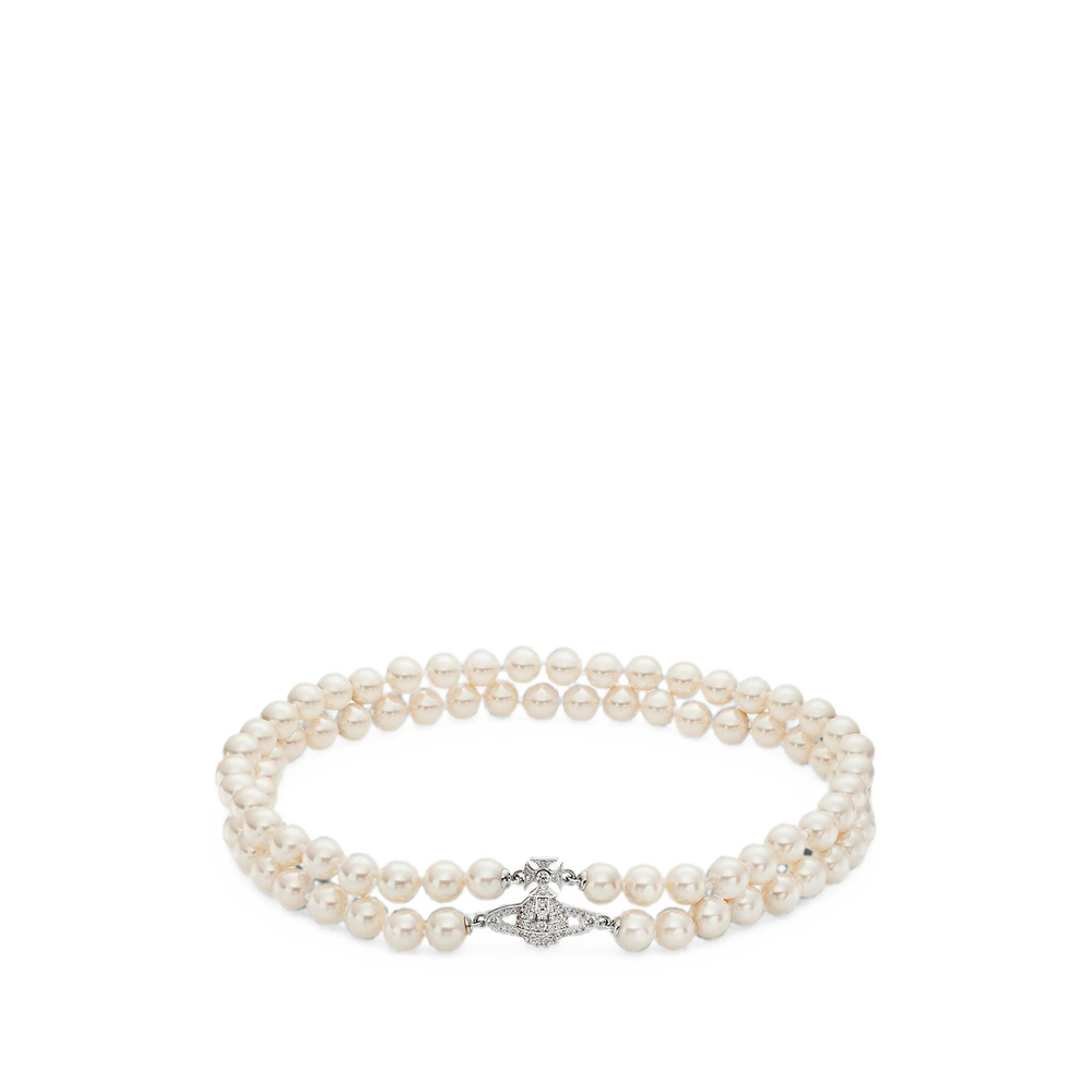 Vivienne Westwood Orb-plaque Pearl-bead Necklace