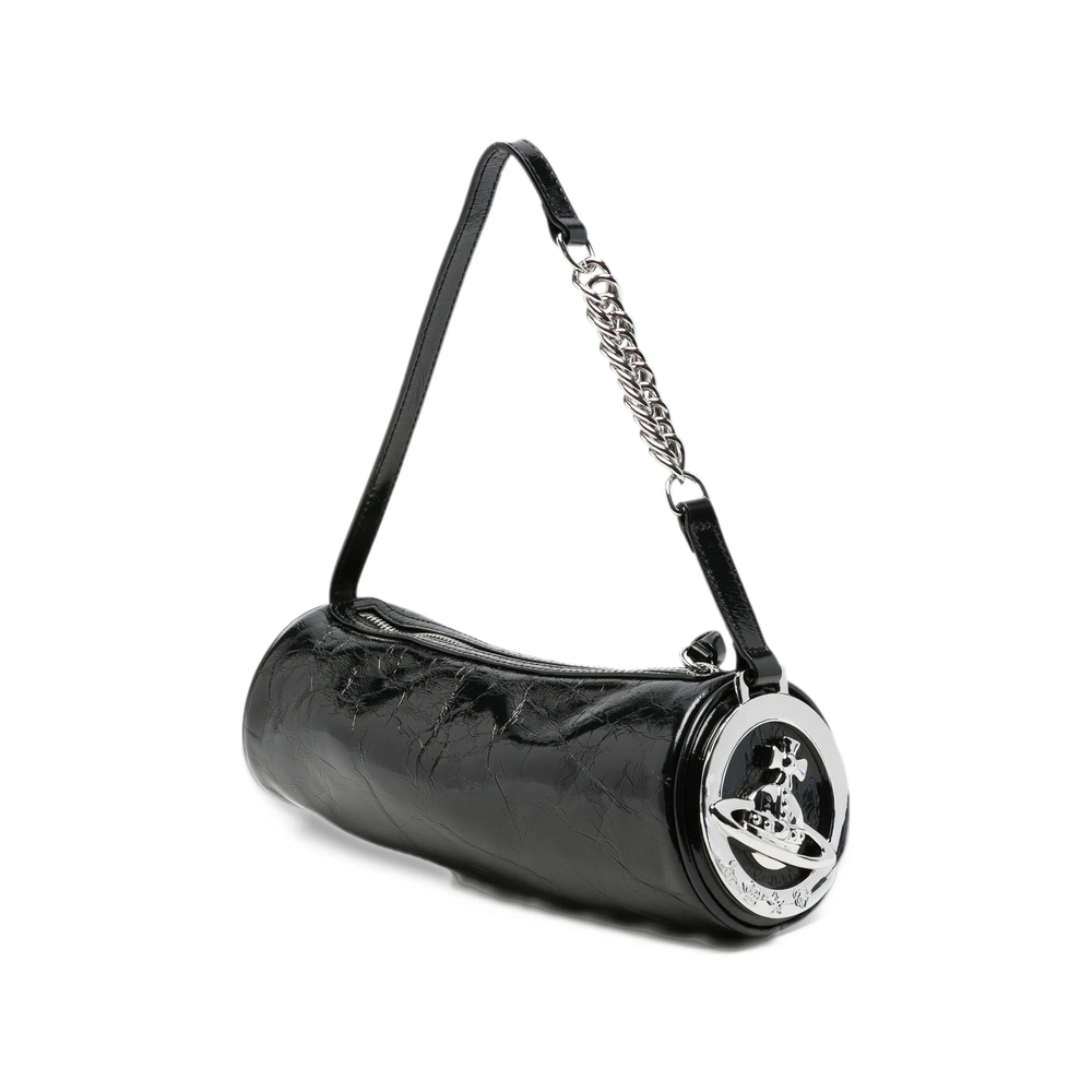 Cindy Cylinder Orb-Plaque Shoulder Bag