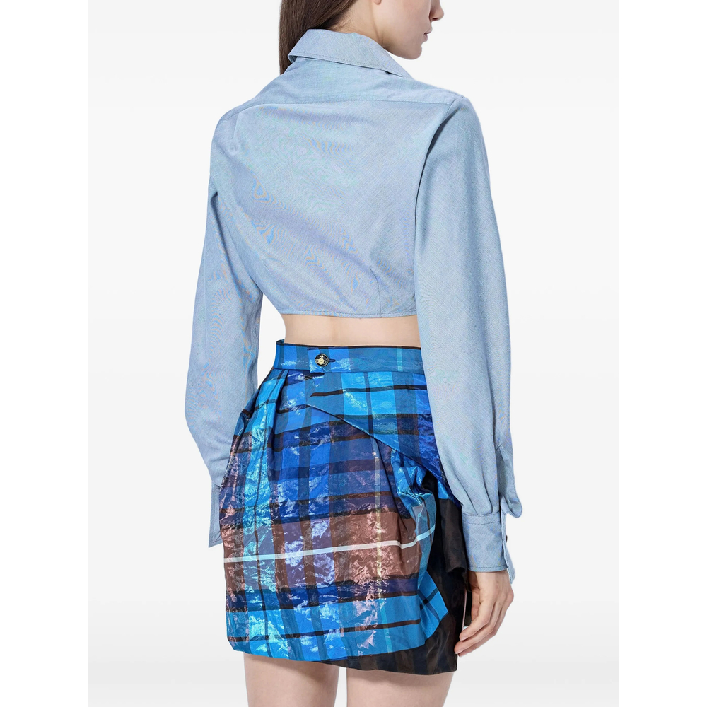 Asymmetrical Cropped Shirt
