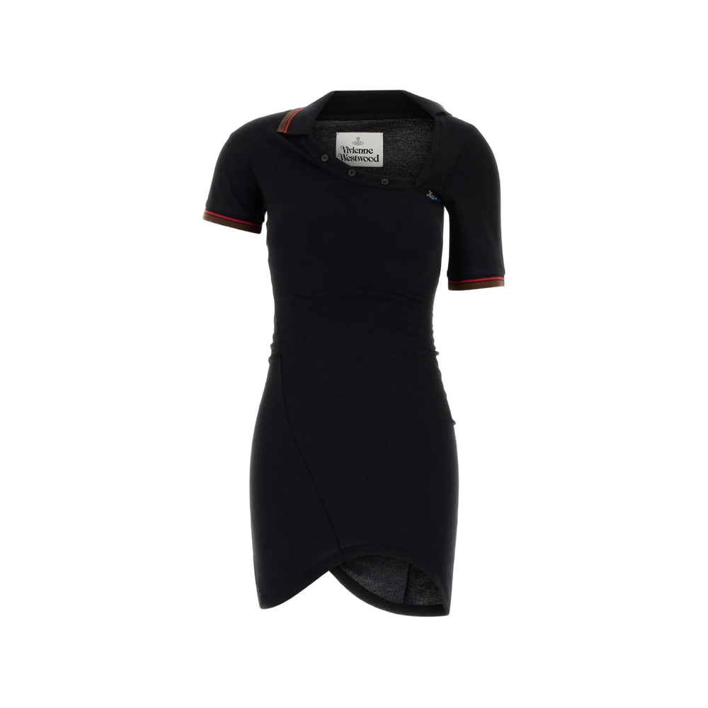Vivienne Westwood Glory Cotton Asymmetric Polo Dress