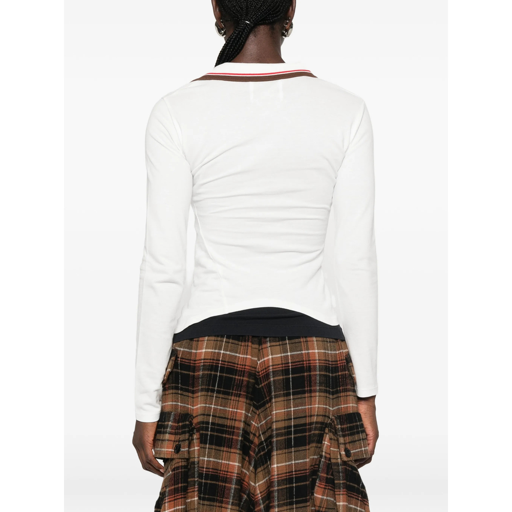 Orb-Embroidered Asymmetric Polo