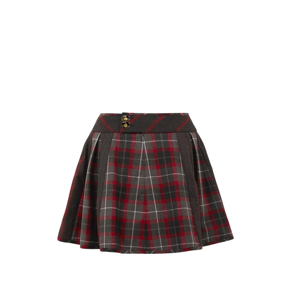 Vivienne Westwood Bell Tartan Mini Skirt