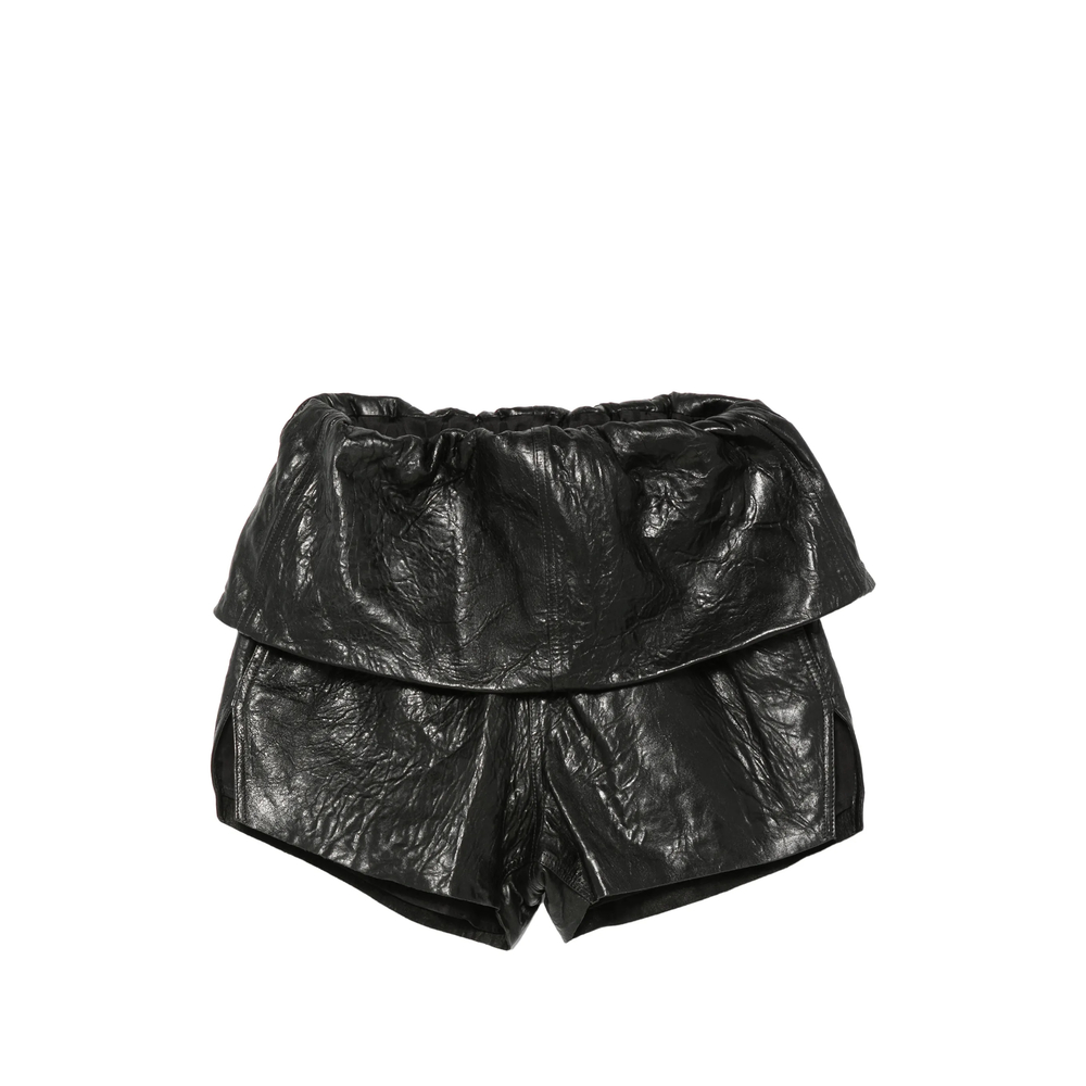 Rick Owens Crater Leather Shorts