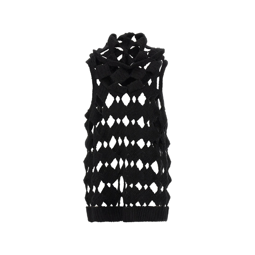 Rick Owens Sarutanya Diamond-patchwork Tank Top