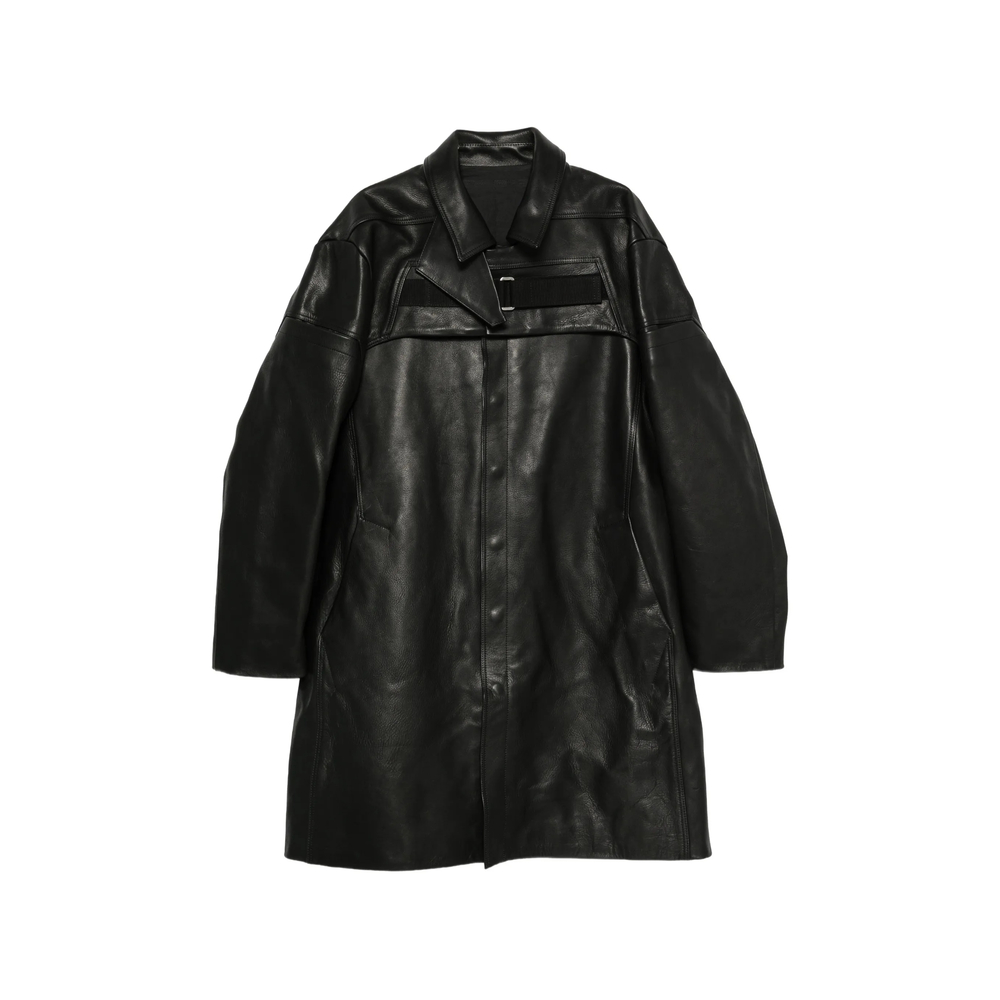 Rick Owens 2 Piece Mac Leather Longline Coat