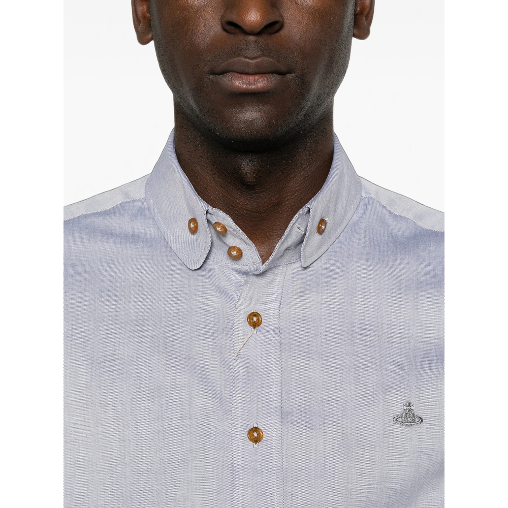Orb-Embroidered Button-Down Shirt