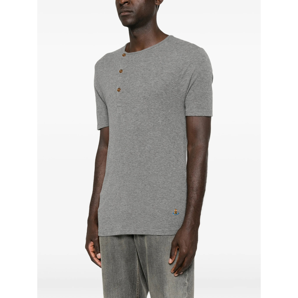 Asymmetric Button-Fastening Sweater