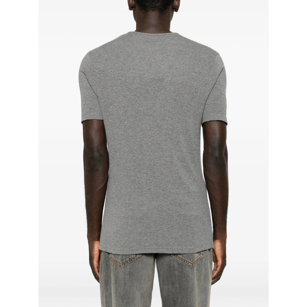 Asymmetric Button-Fastening Sweater