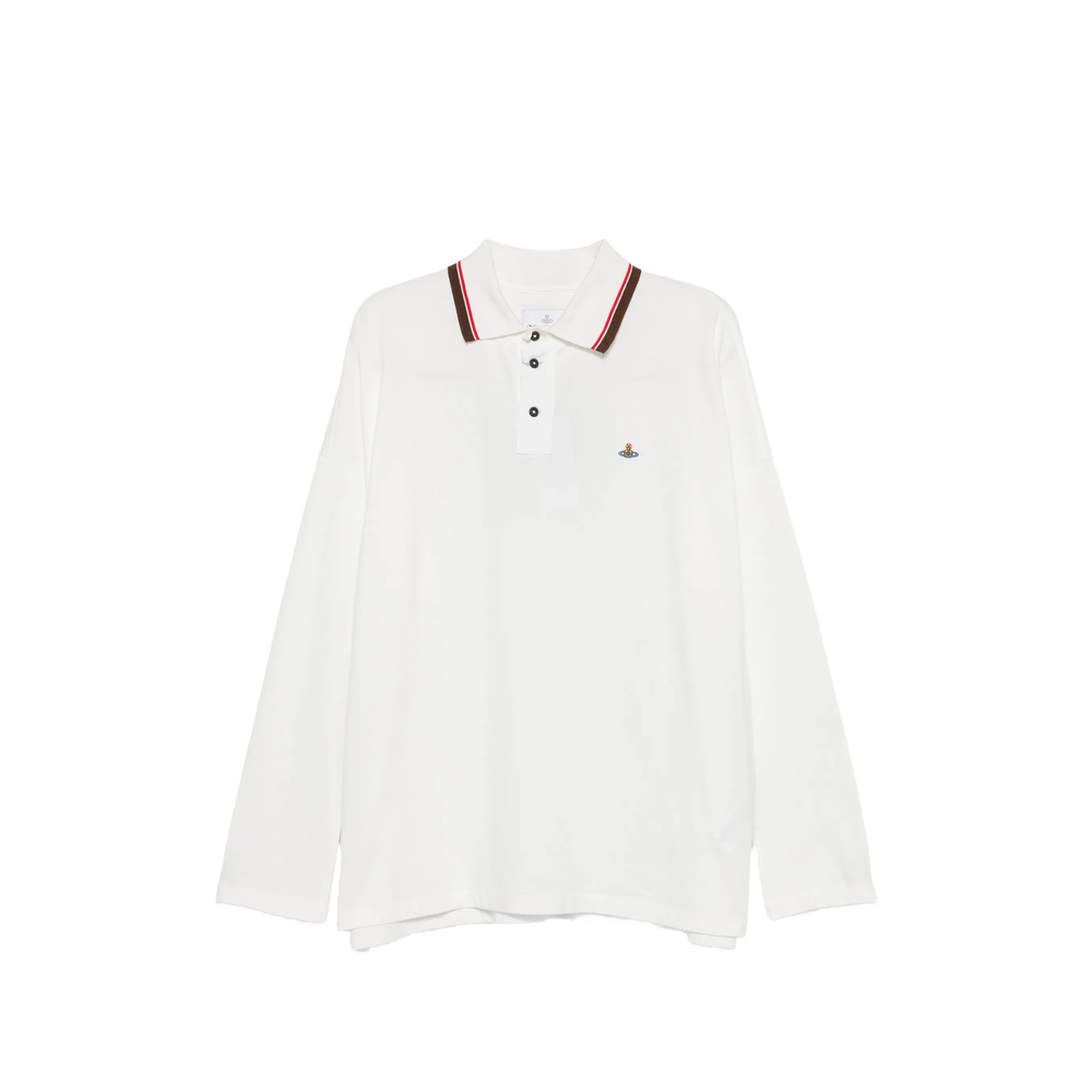 Vivienne Westwood Orb-embroidered Tipped Polo Shirt