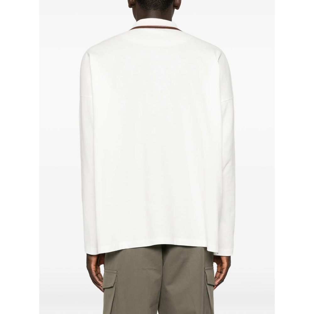 Orb-Embroidered Tipped Polo Shirt