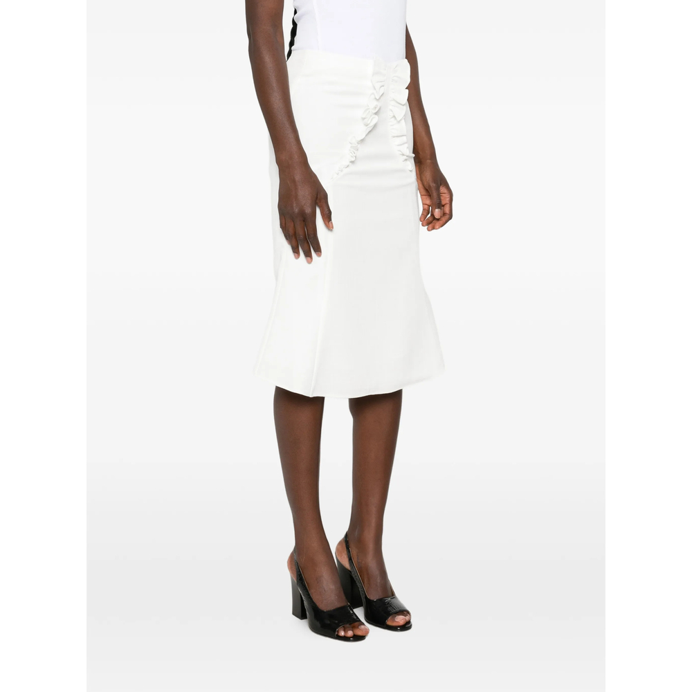 Shushu/Tong Ruffle-Trimmed Flared Skirt