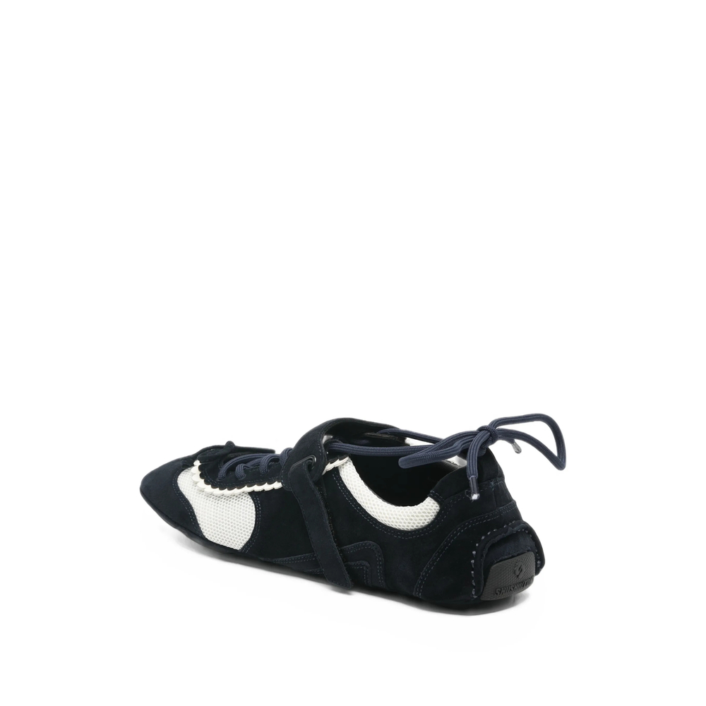 Shushu/Tong Scalloped-Trim Panelled Sneakers