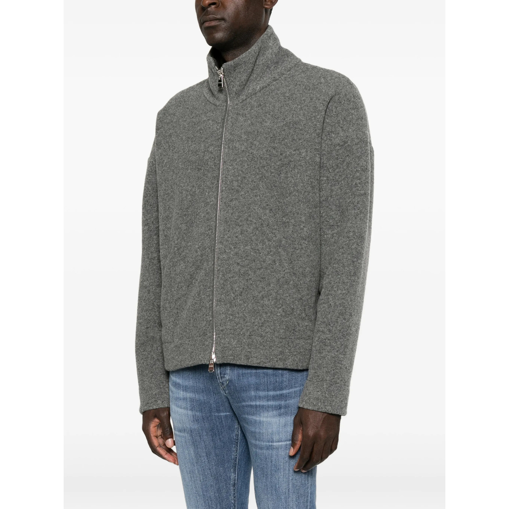 Zip-Up High-Neck Jacket