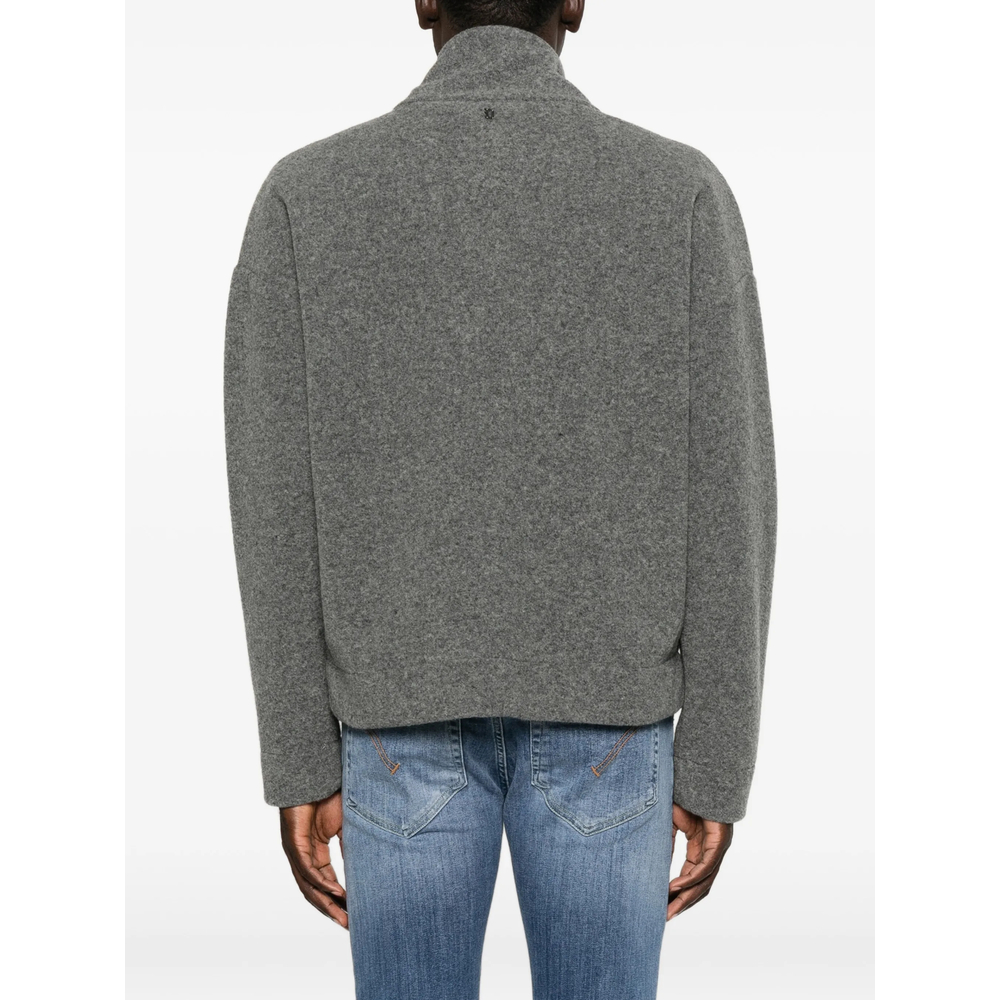 Zip-Up High-Neck Jacket