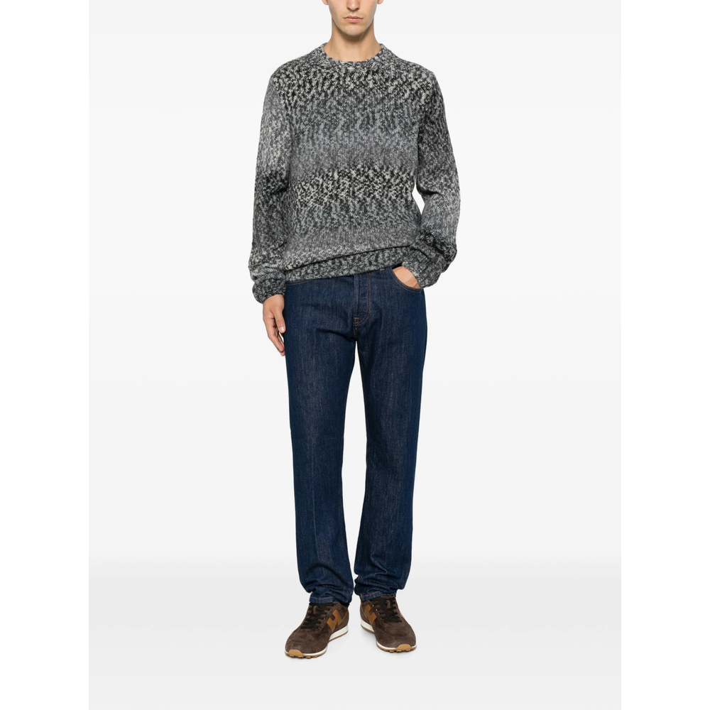 Logo-Plaque Straight-Leg Jeans